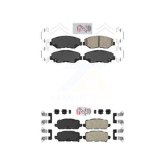 AmeriBRAKES KNF-100320 Disc Brake Pad for 2016 Honda CR-Z - Front and Rear