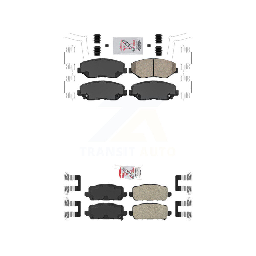 AmeriBRAKES KNF-100321 Disc Brake Pad for 2016 Honda CR-Z - Front and Rear
