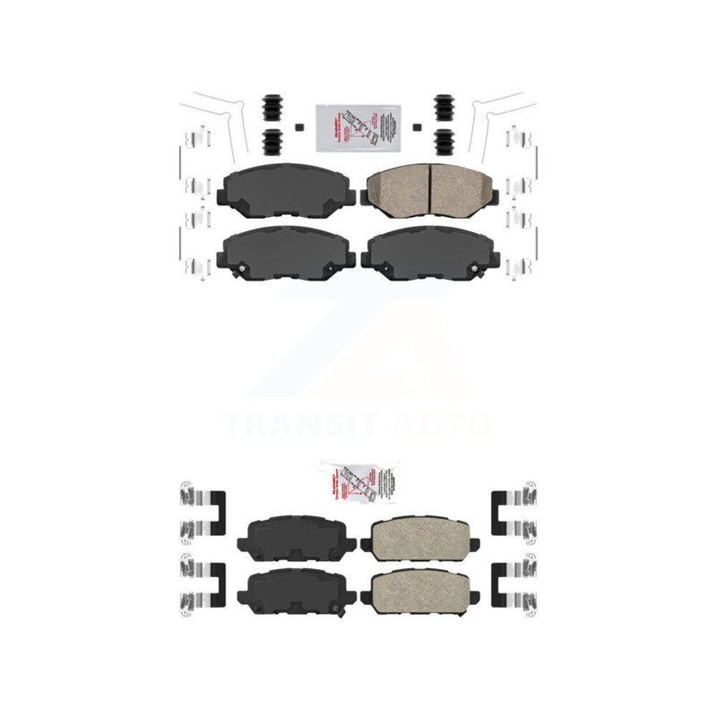 AmeriBRAKES KNF-100321 Disc Brake Pad for 2016 Honda CR-Z - Front and Rear