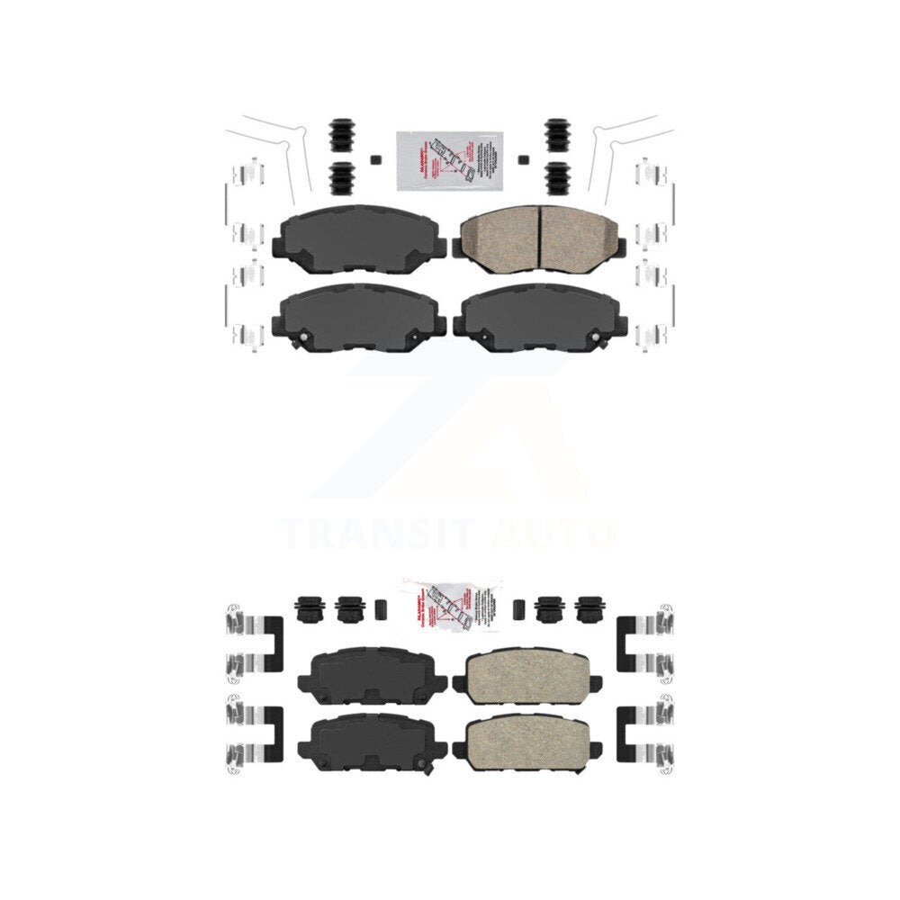 AmeriBRAKES KNF-100322 Disc Brake Pad for 2016 Honda CR-Z - Front and Rear