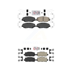 AmeriBRAKES KNF-100322 Disc Brake Pad for 2016 Honda CR-Z - Front and Rear