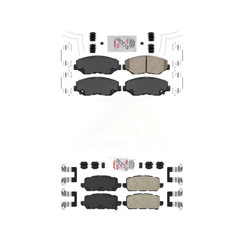 AmeriBRAKES KNF-100322 Disc Brake Pad for 2016 Honda CR-Z - Front and Rear