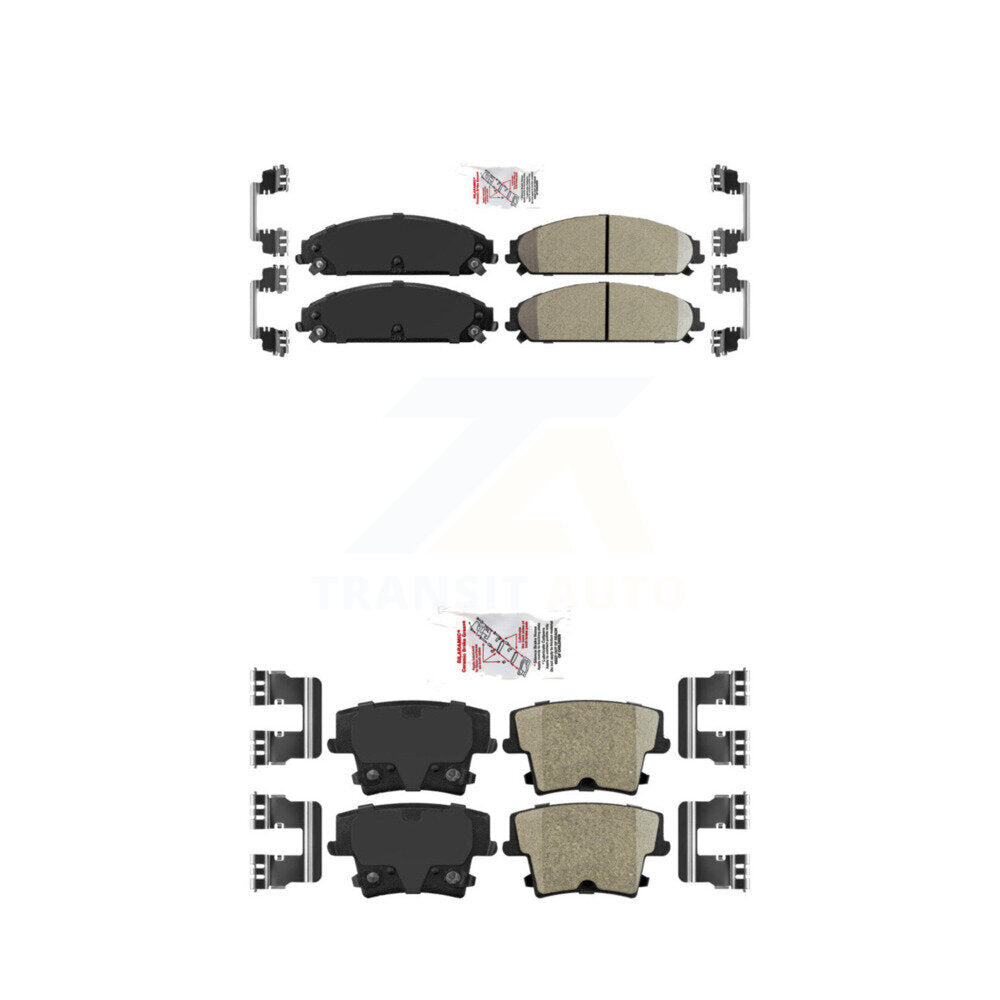 AmeriBRAKES KNF-100324 Disc Brake Pad for 2005-2023 Dodge Charger, Dodge Challenger and More - Front and Rear
