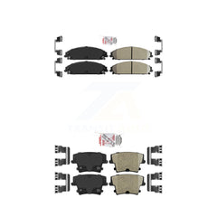 AmeriBRAKES KNF-100324 Disc Brake Pad for 2005-2023 Dodge Charger, Dodge Challenger and More - Front and Rear