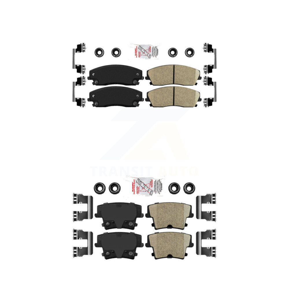AmeriBRAKES KNF-100325 Disc Brake Pad for 2005-2023 Dodge Charger, Dodge Challenger and More - Front and Rear