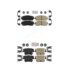 AmeriBRAKES KNF-100325 Disc Brake Pad for 2005-2023 Dodge Charger, Dodge Challenger and More - Front and Rear