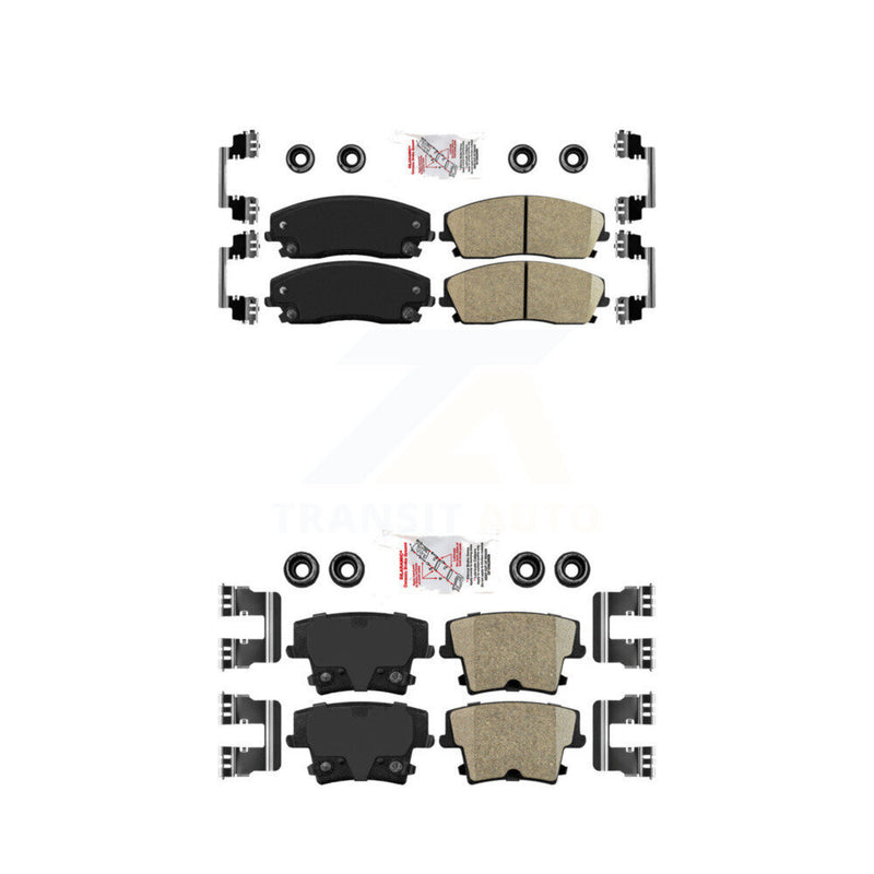 AmeriBRAKES KNF-100325 Disc Brake Pad for 2005-2023 Dodge Charger, Dodge Challenger and More - Front and Rear