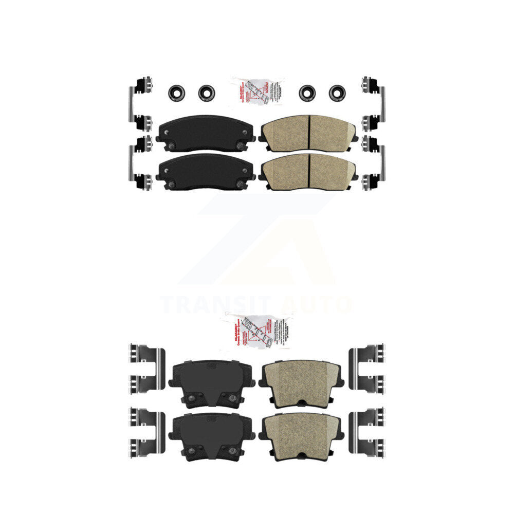 AmeriBRAKES KNF-100326 Disc Brake Pad for 2005-2023 Dodge Charger, Dodge Challenger and More - Front and Rear