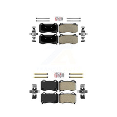 AmeriBRAKES KNF-100327 Disc Brake Pad for 2005-2023 Dodge Challenger, Dodge Charger and More - Front and Rear