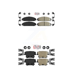 AmeriBRAKES KNF-100328 Disc Brake Pad for 2005-2023 Dodge Charger, Dodge Challenger and More - Front and Rear
