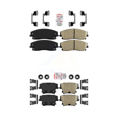 AmeriBRAKES KNF-100330 Disc Brake Pad for 2005-2023 Dodge Charger, Dodge Challenger and More - Front and Rear