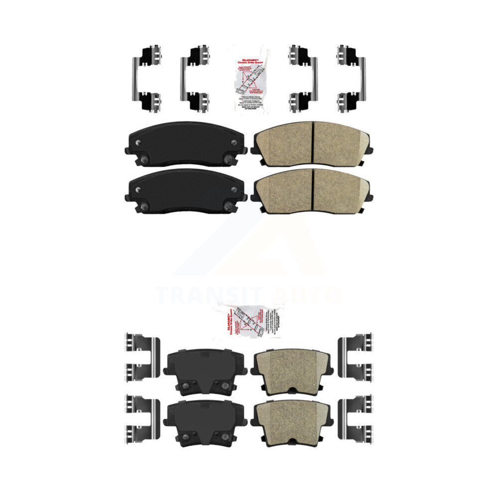AmeriBRAKES KNF-100331 Disc Brake Pad for 2005-2023 Dodge Charger, Dodge Challenger and More - Front and Rear