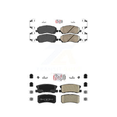AmeriBRAKES KNF-100339 Disc Brake Pad for 2007-2017 Mitsubishi Lancer, Chrysler 200 and More - Front and Rear