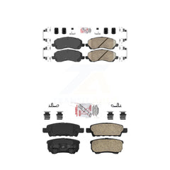 AmeriBRAKES KNF-100341 Disc Brake Pad for 2004-2017 Mitsubishi Lancer, Chrysler 200 and More - Front and Rear