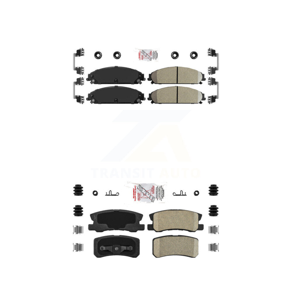 AmeriBRAKES KNF-100347 Disc Brake Pad for 2008-2009 Dodge Caliber - Front and Rear