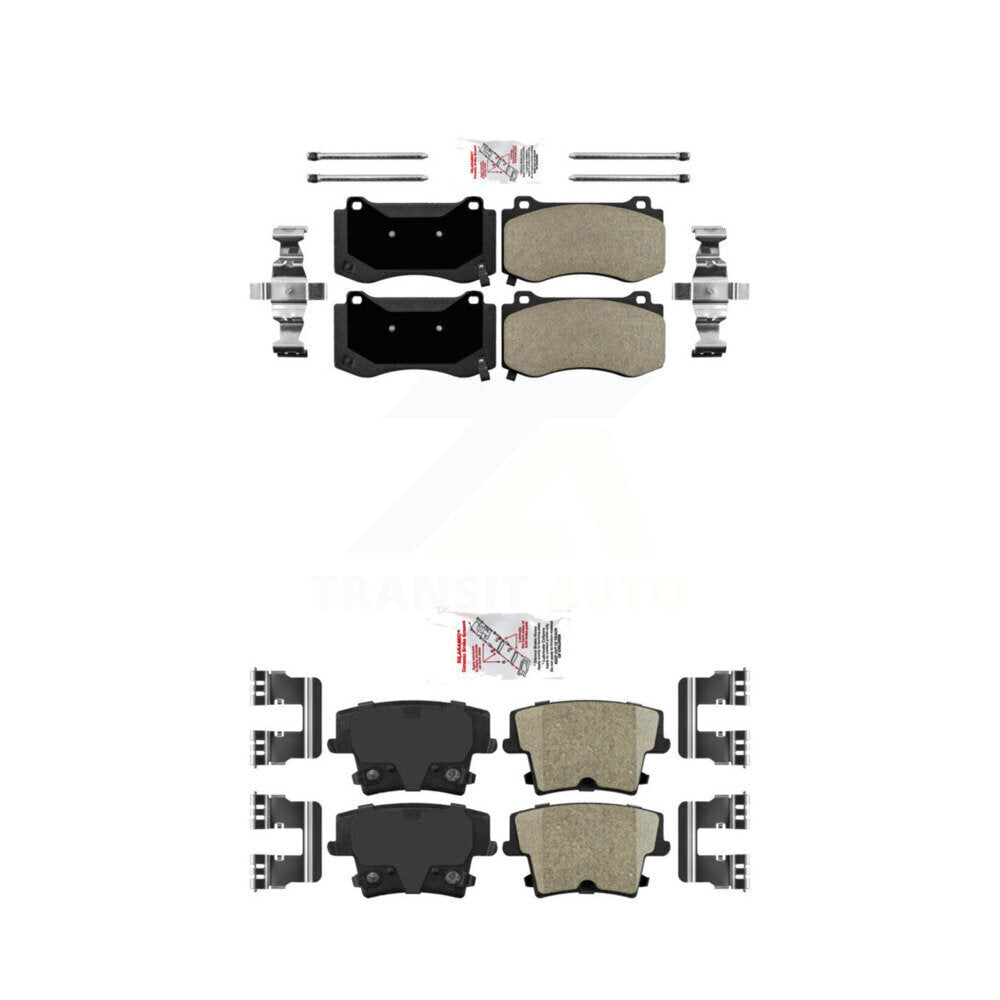 AmeriBRAKES KNF-100351 Disc Brake Pad for 2015 Dodge Charger - Front and Rear