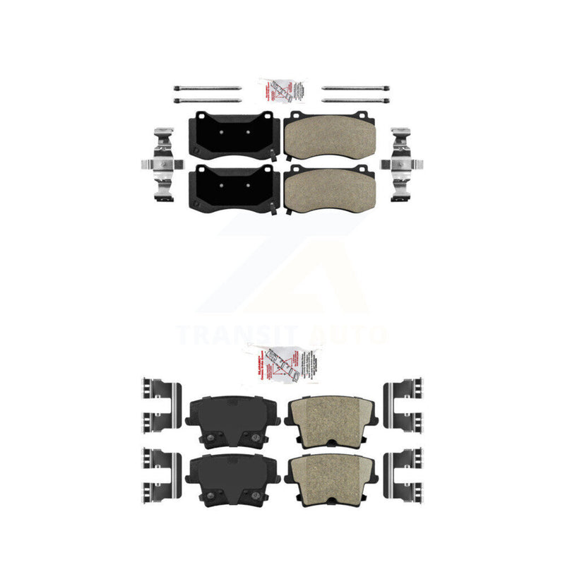 AmeriBRAKES KNF-100351 Disc Brake Pad for 2015 Dodge Charger - Front and Rear