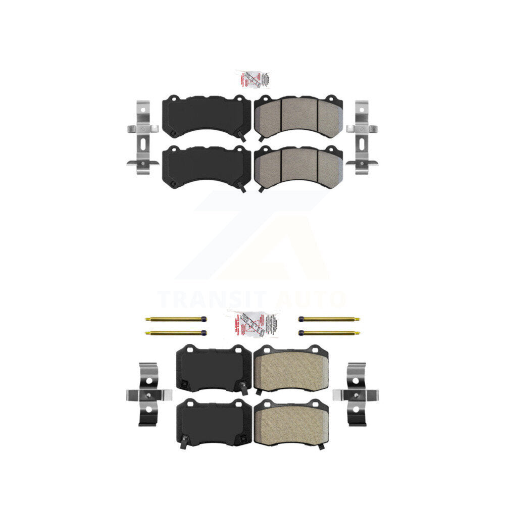 AmeriBRAKES KNF-100356 Disc Brake Pad for 2009-2022 Dodge Charger, Dodge Challenger and More - Front and Rear
