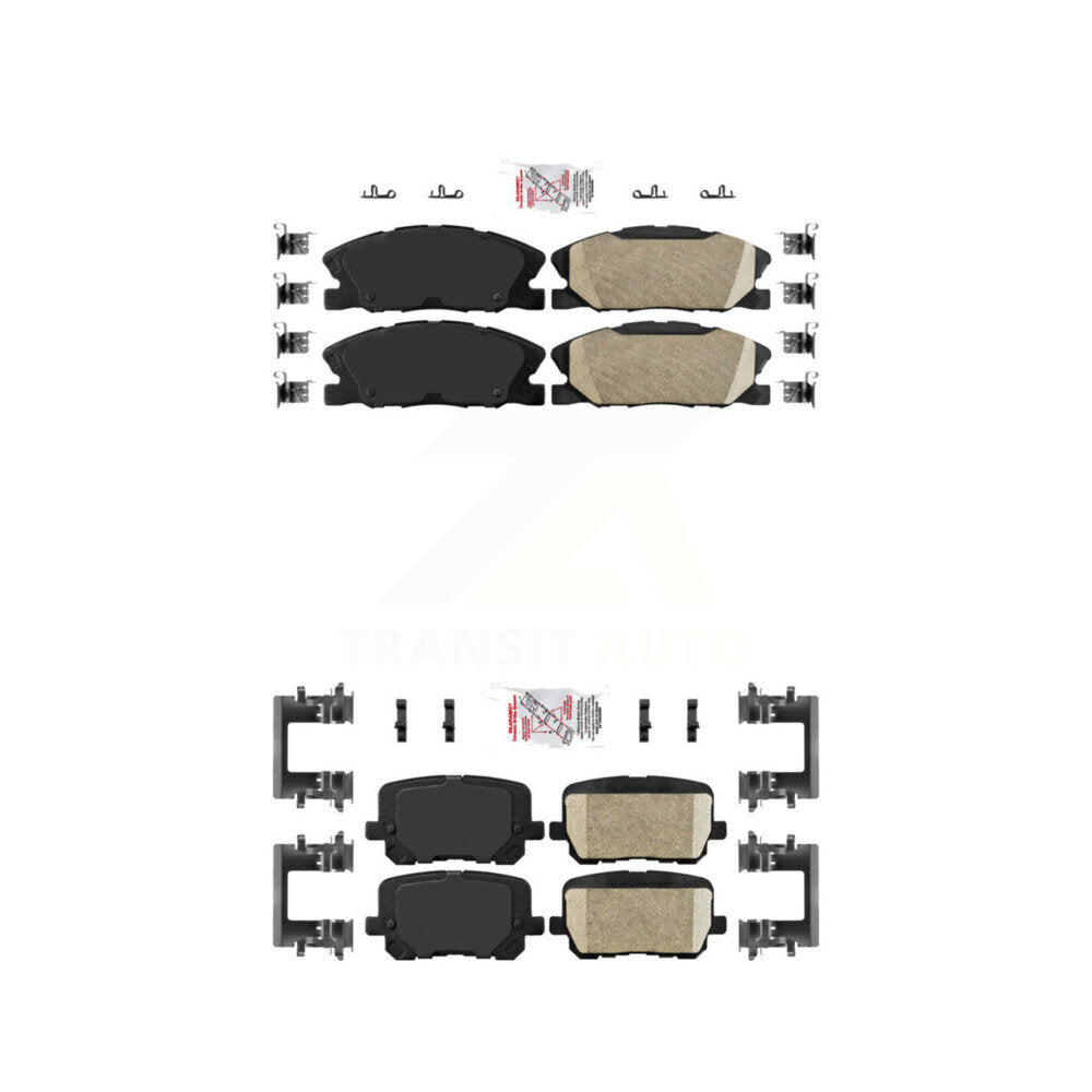 AmeriBRAKES KNF-100357 Disc Brake Pad for 2014-2023 Dodge Charger - Front and Rear