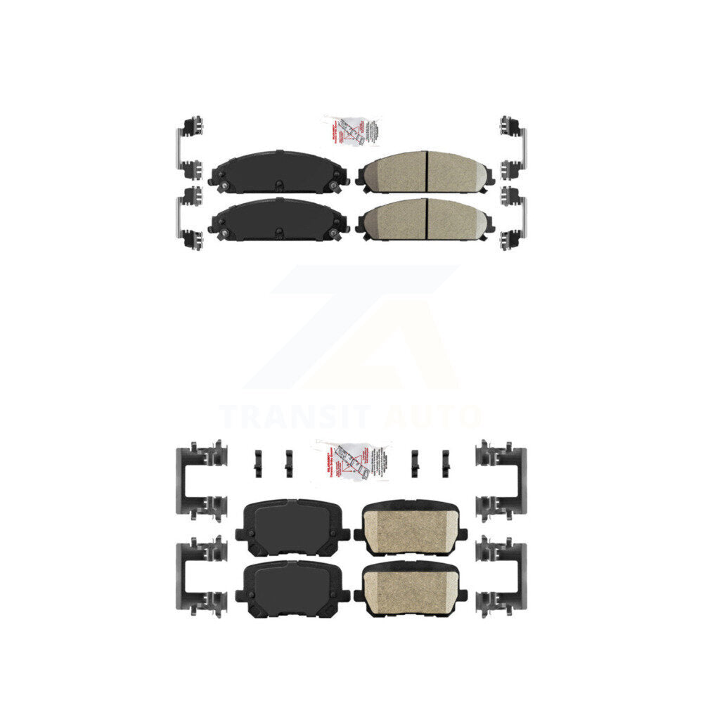 AmeriBRAKES KNF-100358 Disc Brake Pad for 2014-2018 Dodge Charger - Front and Rear