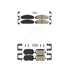 AmeriBRAKES KNF-100358 Disc Brake Pad for 2014-2018 Dodge Charger - Front and Rear