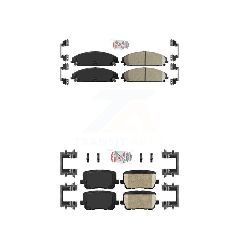 AmeriBRAKES KNF-100358 Disc Brake Pad for 2014-2018 Dodge Charger - Front and Rear