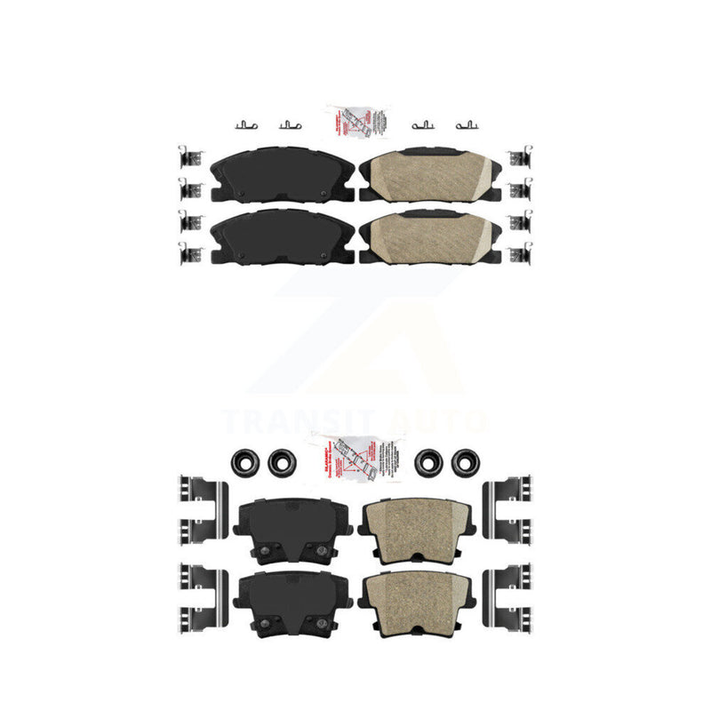 AmeriBRAKES KNF-100359 Disc Brake Pad for 2014-2018 Dodge Charger - Front and Rear