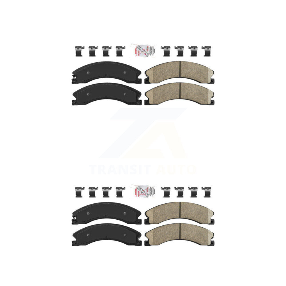 AmeriBRAKES KNF-100361 Disc Brake Pad for 2011-2019 Chevrolet Suburban 3500 HD, Chevrolet Silverado 2500 HD and More - Front and Rear