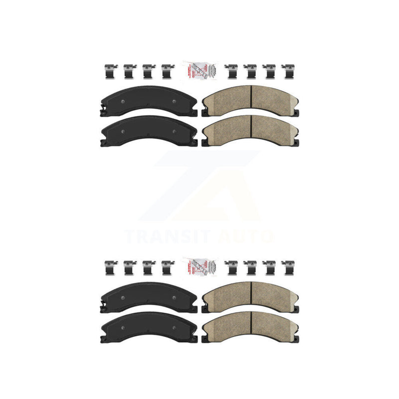 AmeriBRAKES KNF-100361 Disc Brake Pad for 2011-2019 Chevrolet Suburban 3500 HD, Chevrolet Silverado 2500 HD and More - Front and Rear