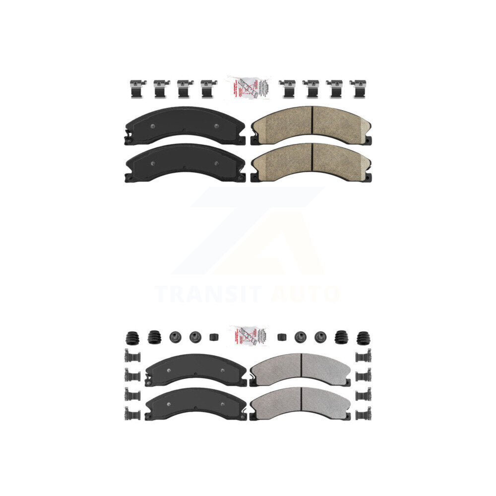 AmeriBRAKES KNF-100362 Disc Brake Pad for 2012-2024 Nissan TITAN XD, Nissan NV1500 and More - Front and Rear