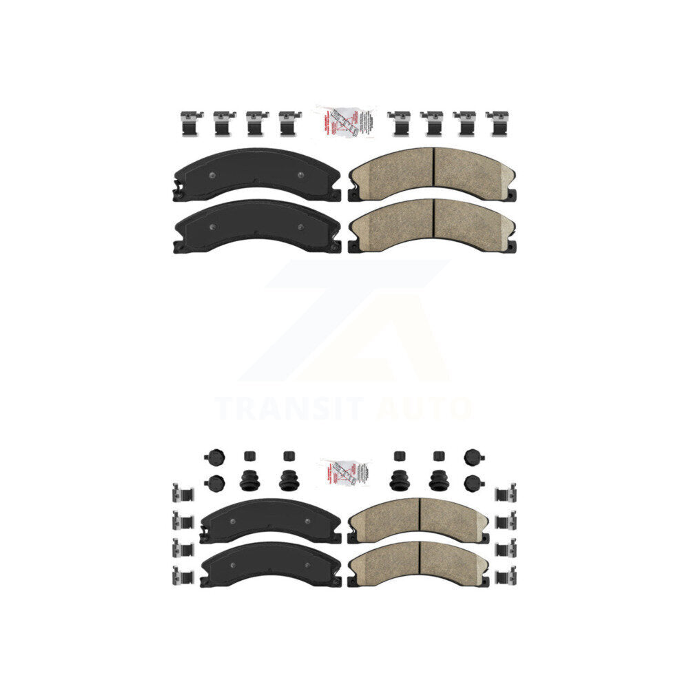 AmeriBRAKES KNF-100366 Disc Brake Pad for 2011-2019 Chevrolet Suburban 3500 HD, Chevrolet Silverado 2500 HD and More - Front and Rear