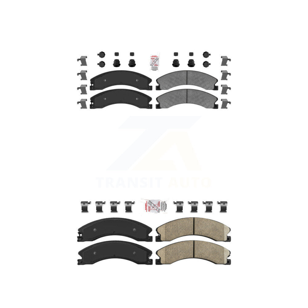 AmeriBRAKES KNF-100367 Disc Brake Pad for 2011-2019 Chevrolet Suburban 3500 HD, Chevrolet Silverado 2500 HD and More - Front and Rear