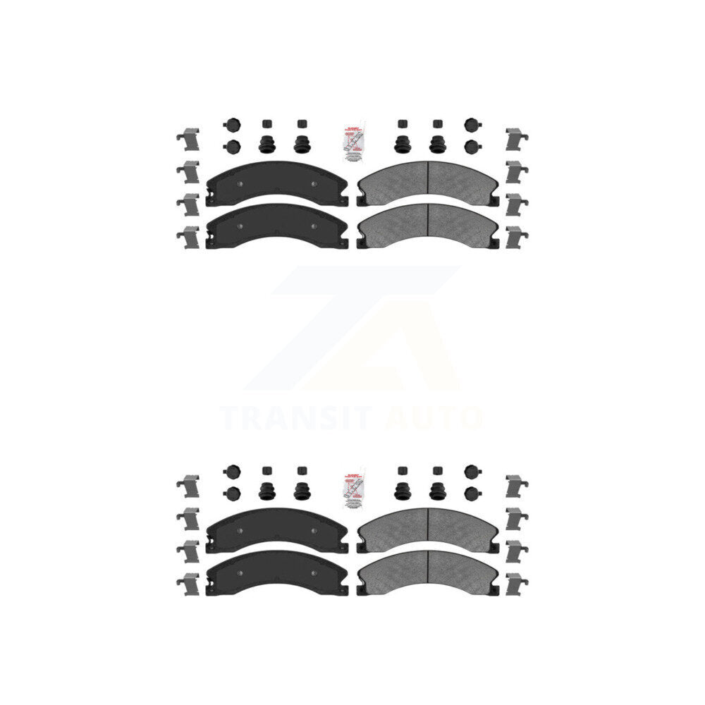 AmeriBRAKES KNF-100368 Disc Brake Pad for 2011-2019 Chevrolet Suburban 3500 HD, Chevrolet Silverado 2500 HD and More - Front and Rear