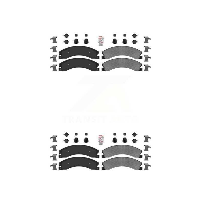 AmeriBRAKES KNF-100368 Disc Brake Pad for 2011-2019 Chevrolet Suburban 3500 HD, Chevrolet Silverado 2500 HD and More - Front and Rear