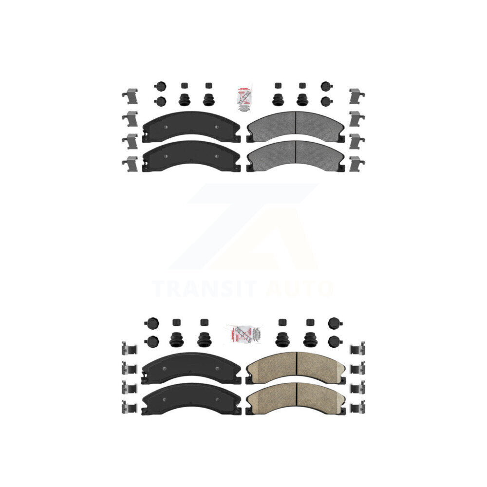 AmeriBRAKES KNF-100369 Disc Brake Pad for 2011-2019 Chevrolet Suburban 3500 HD, Chevrolet Silverado 2500 HD and More - Front and Rear