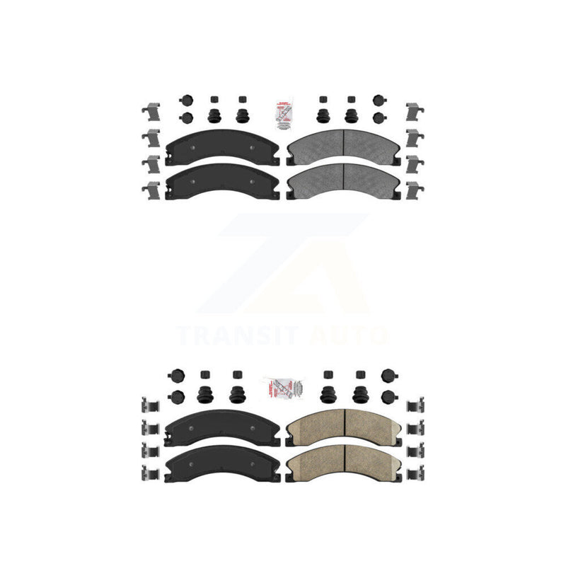 AmeriBRAKES KNF-100369 Disc Brake Pad for 2011-2019 Chevrolet Suburban 3500 HD, Chevrolet Silverado 2500 HD and More - Front and Rear