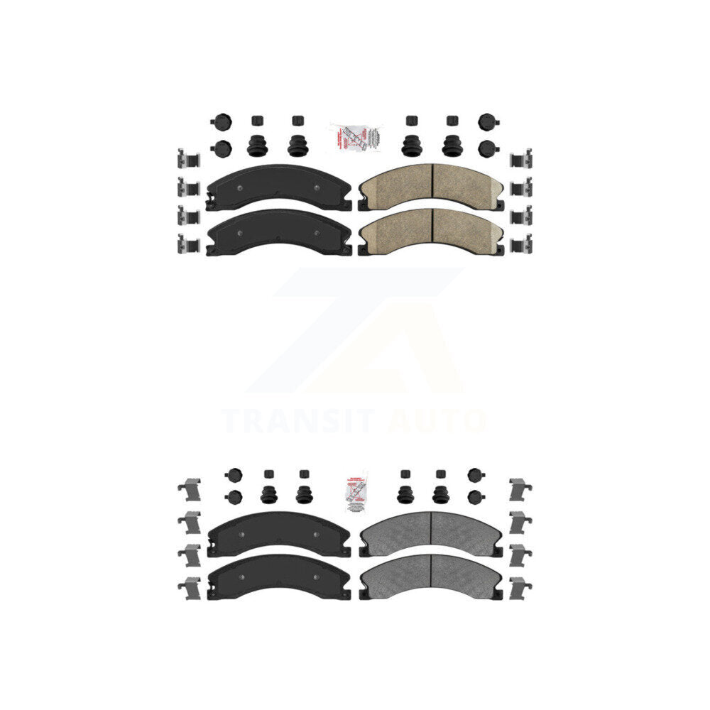AmeriBRAKES KNF-100371 Disc Brake Pad for 2011-2019 Chevrolet Suburban 3500 HD, Chevrolet Silverado 2500 HD and More - Front and Rear
