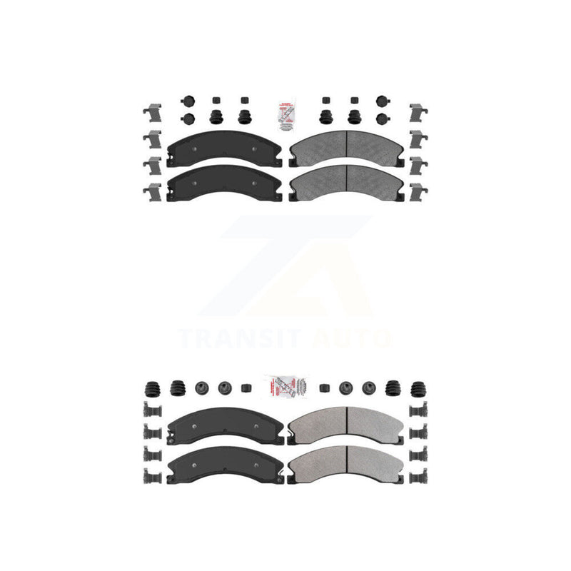 AmeriBRAKES KNF-100374 Disc Brake Pad for 2012-2024 Nissan TITAN XD, Nissan NV1500 and More - Front and Rear