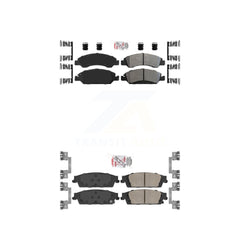 AmeriBRAKES KNF-100380 Disc Brake Pad for 2014-2020 Chevrolet Silverado 1500 LD, GMC Sierra 1500 Limited and More - Front and Rear