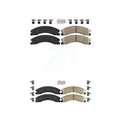 AmeriBRAKES KNF-100381 Disc Brake Pad for 2012-2024 Nissan TITAN XD, Nissan NV1500 and More - Front and Rear