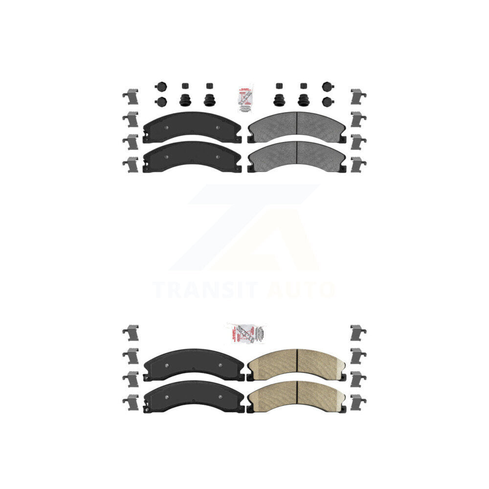 AmeriBRAKES KNF-100382 Disc Brake Pad for 2012-2024 Nissan TITAN XD, Nissan NV1500 and More - Front and Rear