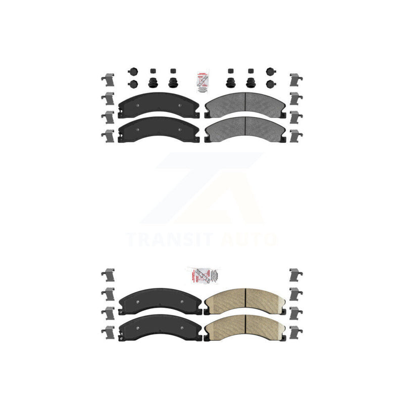AmeriBRAKES KNF-100382 Disc Brake Pad for 2012-2024 Nissan TITAN XD, Nissan NV1500 and More - Front and Rear