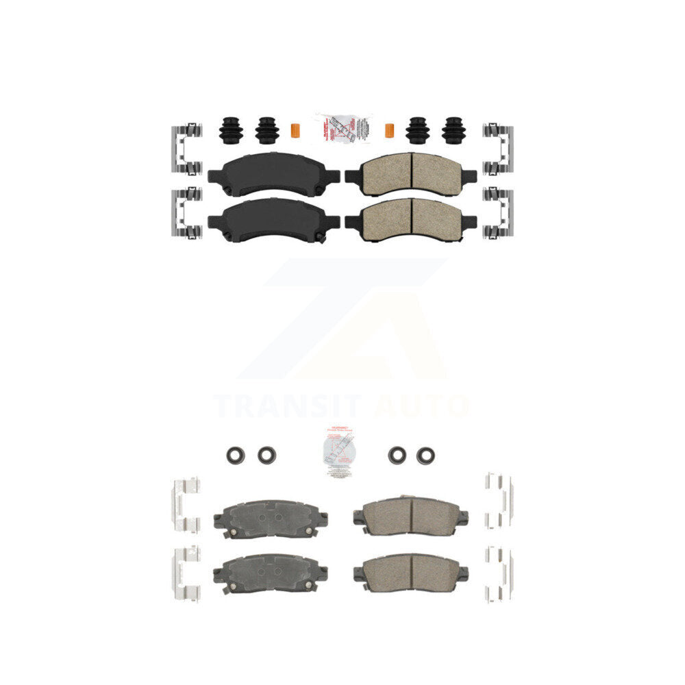 AmeriBRAKES KNF-100391 Disc Brake Pad for 2006-2009 Isuzu Ascender, Buick Rainier and More - Front and Rear