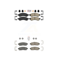 AmeriBRAKES KNF-100391 Disc Brake Pad for 2006-2009 Isuzu Ascender, Buick Rainier and More - Front and Rear
