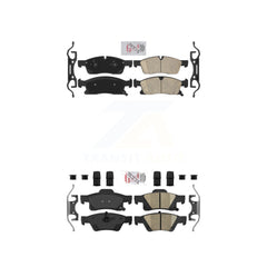 AmeriBRAKES KNF-100395 Disc Brake Pad for 2011-2022 Jeep Grand Cherokee WK, Dodge Durango, Jeep Grand Cherokee - Front and Rear