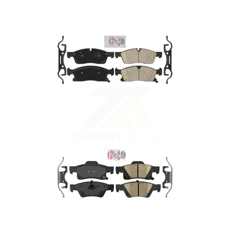 AmeriBRAKES KNF-100396 Disc Brake Pad for 2011-2022 Jeep Grand Cherokee WK, Dodge Durango, Jeep Grand Cherokee - Front and Rear