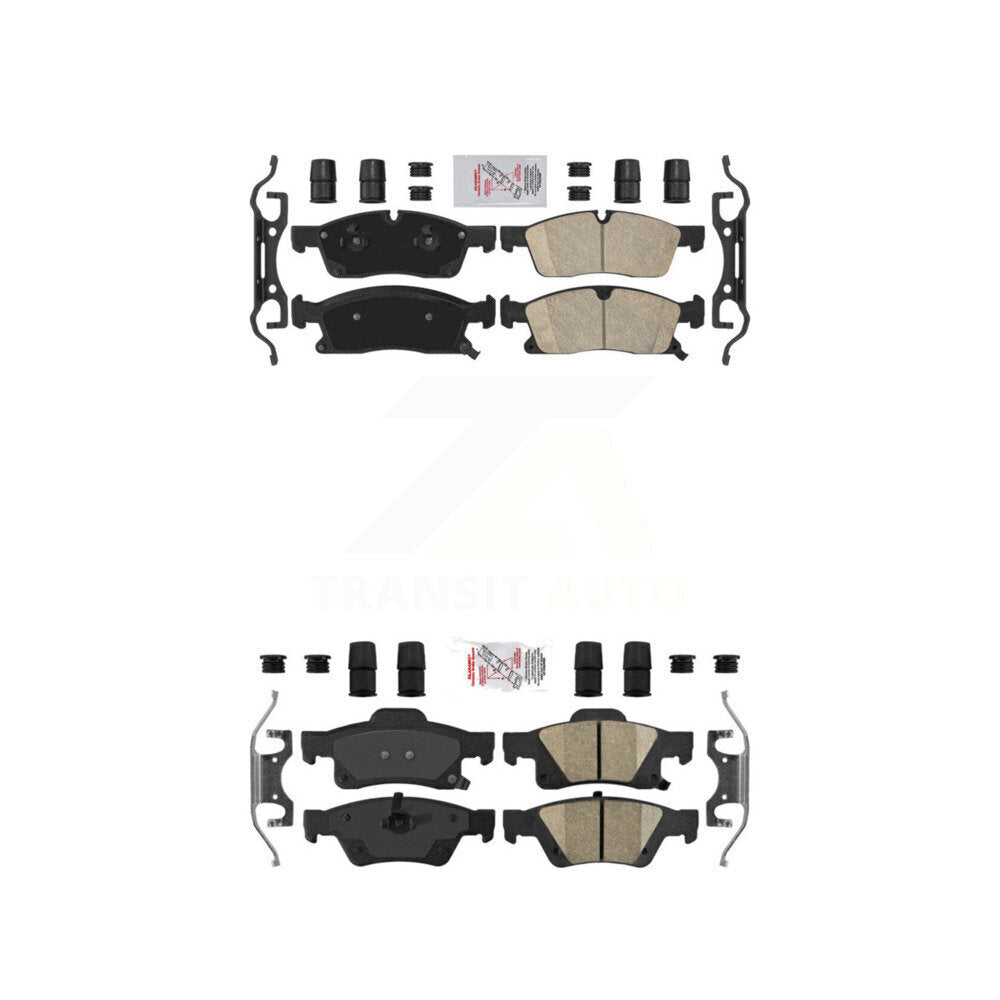 AmeriBRAKES KNF-100397 Disc Brake Pad for 2011-2022 Jeep Grand Cherokee WK, Dodge Durango, Jeep Grand Cherokee - Front and Rear
