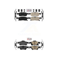 AmeriBRAKES KNF-100398 Disc Brake Pad for 2011-2022 Jeep Grand Cherokee WK, Dodge Durango, Jeep Grand Cherokee - Front and Rear