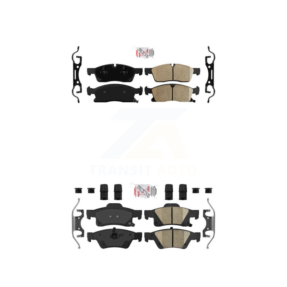 AmeriBRAKES KNF-100399 Disc Brake Pad for 2011-2022 Jeep Grand Cherokee WK, Dodge Durango, Jeep Grand Cherokee - Front and Rear