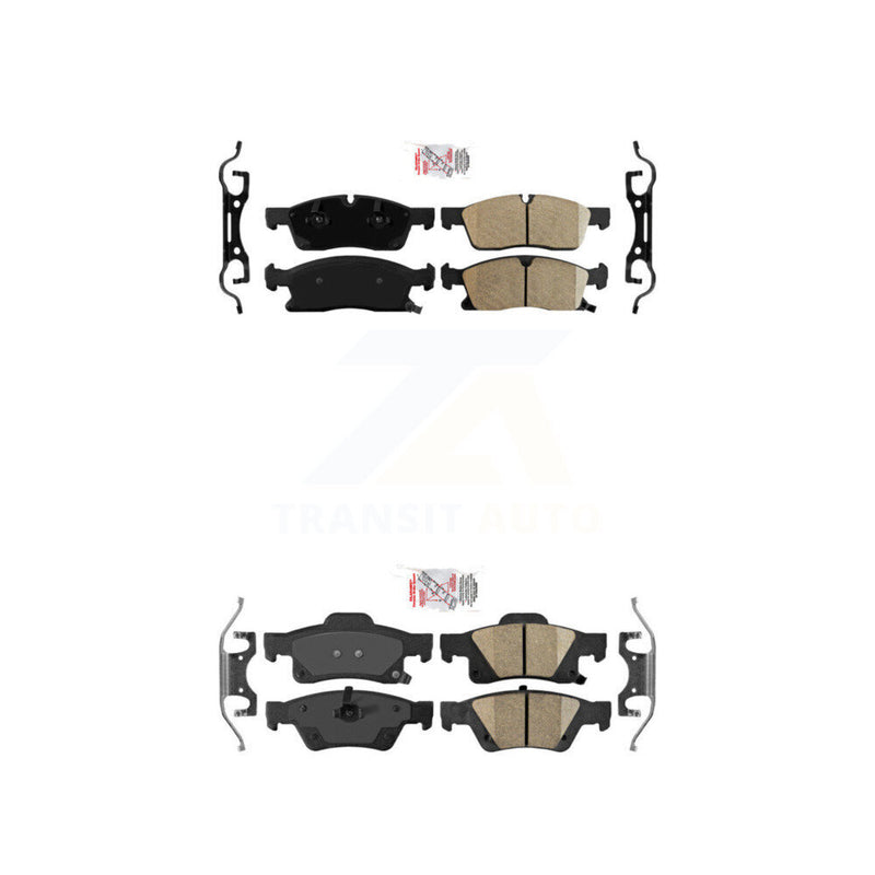 AmeriBRAKES KNF-100400 Disc Brake Pad for 2011-2022 Jeep Grand Cherokee WK, Dodge Durango, Jeep Grand Cherokee - Front and Rear